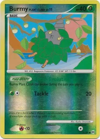 Arceus Set Burmy (Plant Cloak) #56/99 reverse holo